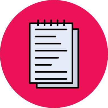 Bir belgenin vektör illüstrasyonu