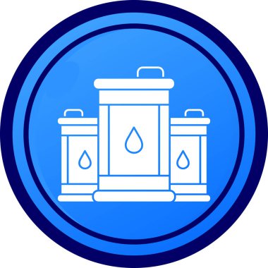 Benzersiz çeşme ikonu vektör illüstrasyonu