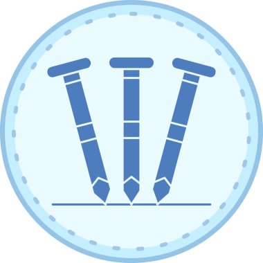 golf ikonu vektör illüstrasyonu