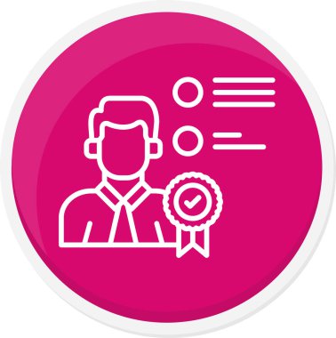 Moda tarzında izole edilmiş iş adamı simgesi