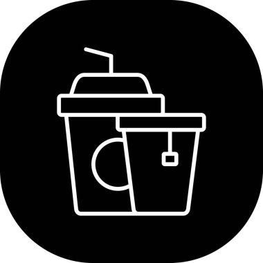 Kahve içeceği vektör illüstrasyonu