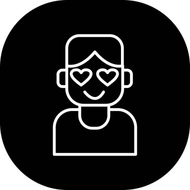 vektör avatar simgesi, vektör illüstrasyonu