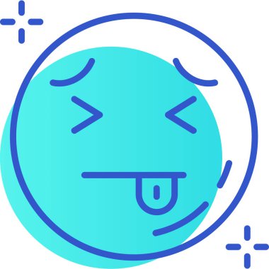 yüz emojisi simgesi simgesi - özet biçimi