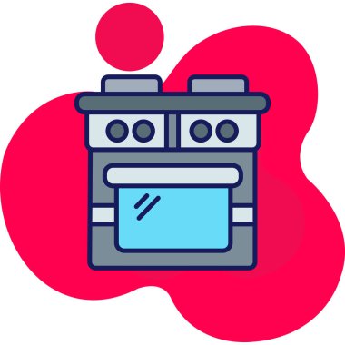 makine yazıcı simgesi, basit vektör illüstrasyonu