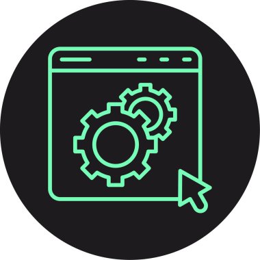 vector settings icon illustration