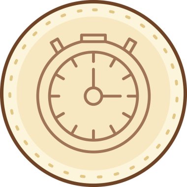 Bir pusula simgesinin vektör illüstrasyonu