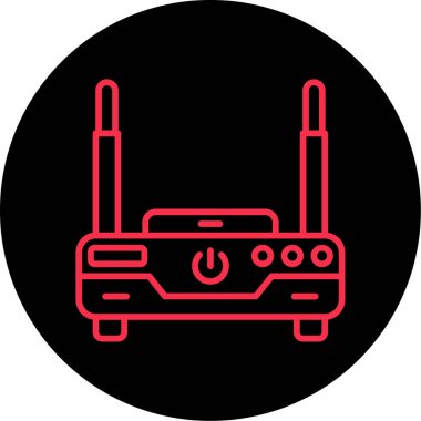 router simgesi vektör illüstrasyonu