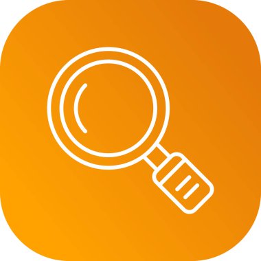 Büyüteç simgesi, vektör illüstrasyonu