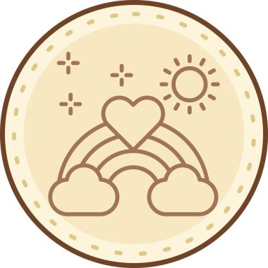 Bir karikatür kalbin vektör çizimi