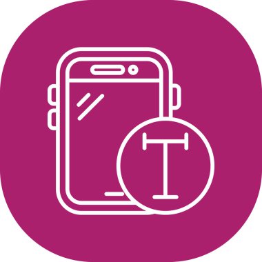 Cep telefonu simgesi, vektör illüstrasyonu