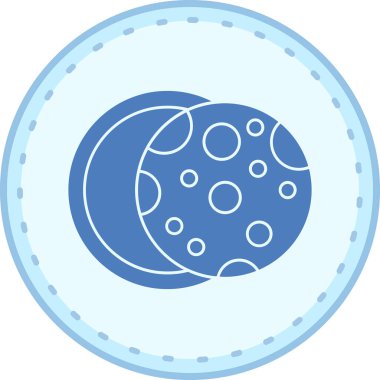 Gezegen ikonu vektör illüstrasyonu