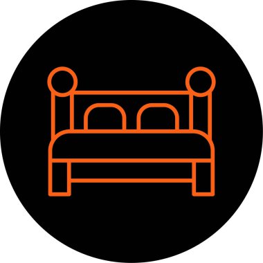 yataklı simge modayı izole etmiş arkaplan