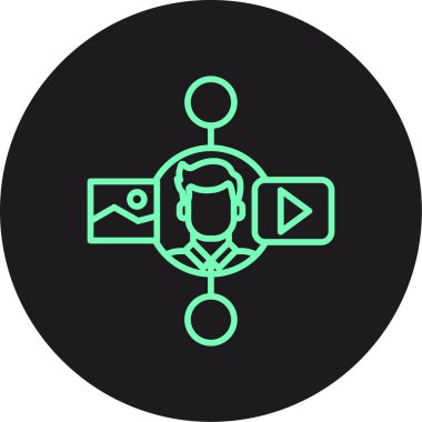 seo modern simgesinin vektör illüstrasyonu