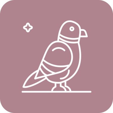 kuş ağı ikon vektör illüstrasyonu