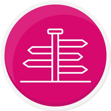 Rüzgar ve yol işaretinin vektör çizimi. Web tasarım elemanı. Rüzgar simgesi stok vektörü ağı.