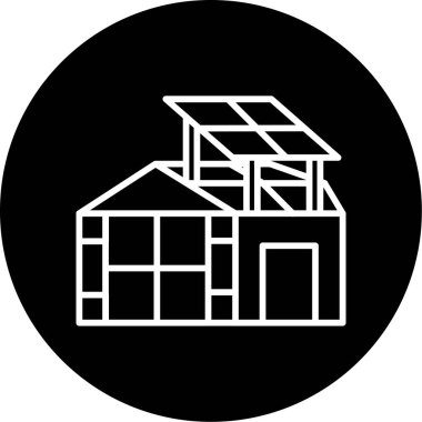 ev simgesini, basit vektör çizim