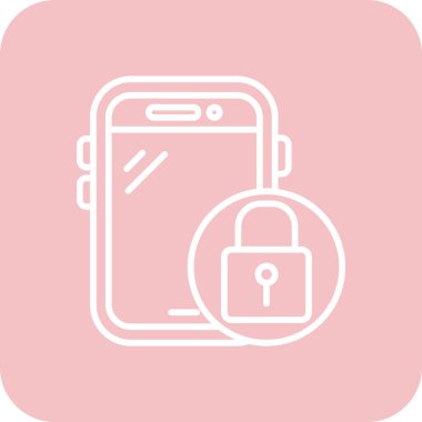 Cep telefonu simgesi, vektör illüstrasyonu