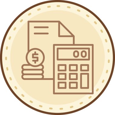 Hesap makinesinin vektör çizimi