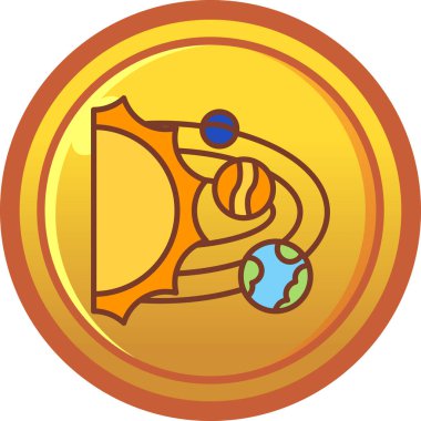 Düz bir arkaplan üzerinde dünya küresi simgesi