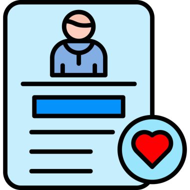 heart love. simple illustration