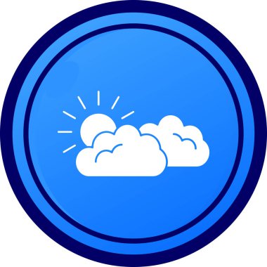 Bulut. Web simgesi basit illüstrasyon