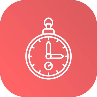 Saat simgesinin vektör illüstrasyonu