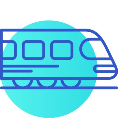 Vektör tren simgesi illüstrasyonu