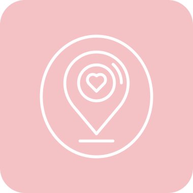 konum konumu simgesi, özet tasarımı