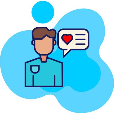 Doktor adam hasta simgesi - ana hatlarıyla