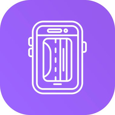 cep telefonu simgesi soyut arkaplanda izole edildi