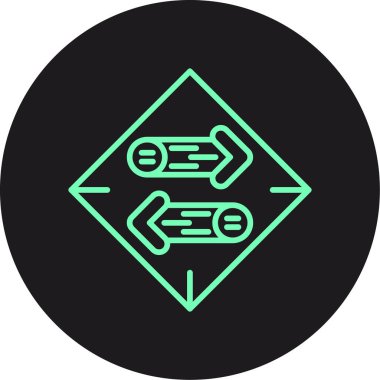 Modern yol simgesinin vektör illüstrasyonu