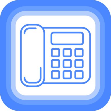 - Telefon. Web simgesi basit illüstrasyon