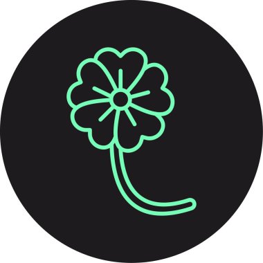 çiçek simgesi, vektör illüstrasyonu