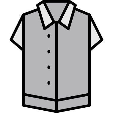 Gömlek. Web simgesi basit illüstrasyon