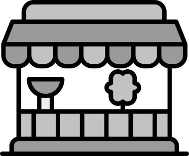 dükkan simgesi vektör illüstrasyonu