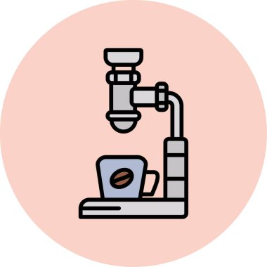 Kahve makinesi. Basit resimleme