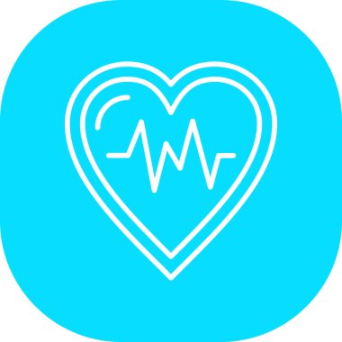 Bir kalp simgesinin vektör illüstrasyonu