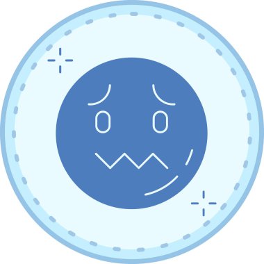 Üzücü. Web simgesi basit illüstrasyon