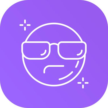 Siyah arkaplanda beyaz çizgi kırılan kalp simgesi var. Mutlu bir gülümseme Aşk sembolü. mor kare düğme. vektör illüstrasyonu