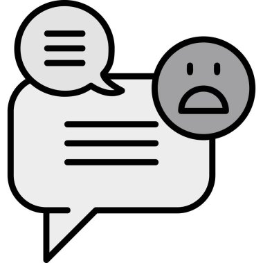 Ana hatlar biçiminde geri bildirim müşteri simgesi