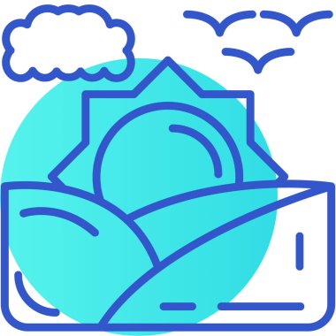 Bir kitap ve kitabın vektör çizimi