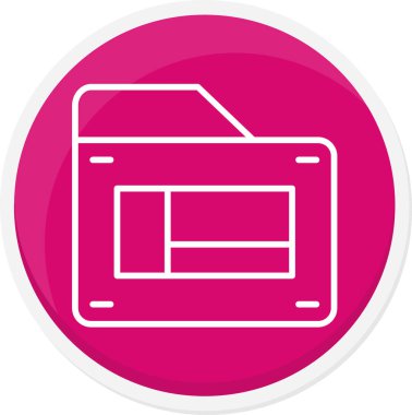 Yazıcı. Web simgesi basit illüstrasyon