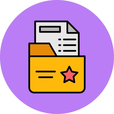 Dosya. Web simgesi basit illüstrasyon