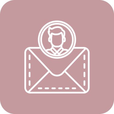 E- posta simgesi vektör illüstrasyonu