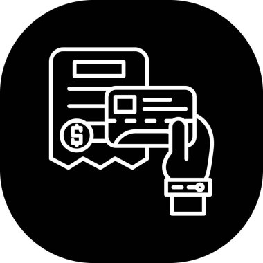 Bill simgesi, vektör illüstrasyonu basit tasarım