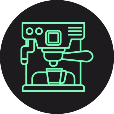 kahve fincanı simgesi, vektör illüstrasyonu