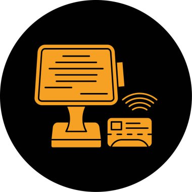 Bilgisayar. Web simgesi basit illüstrasyon