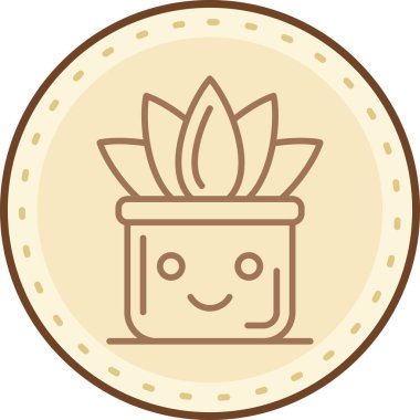 bitki simgesi, vektör illüstrasyonu