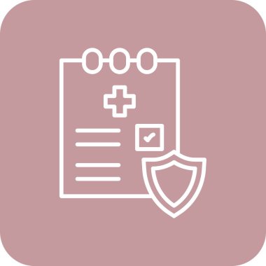 Tıbbi belge, basit vektör çizimi