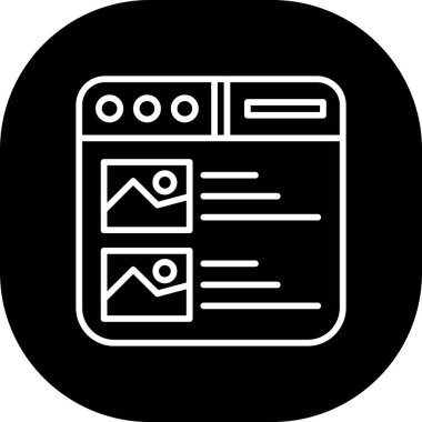 seo modern simgesinin vektör illüstrasyonu